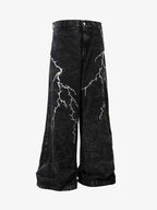 Theprecipice High Street Hip-hop Distressed Washed Jeans - 2185