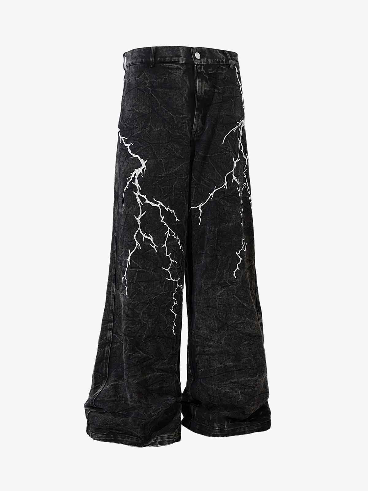 Theprecipice High Street Hip-hop Distressed Washed Jeans - 2185