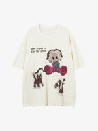 Pixel Art Cartoon Graphic T-Shirt