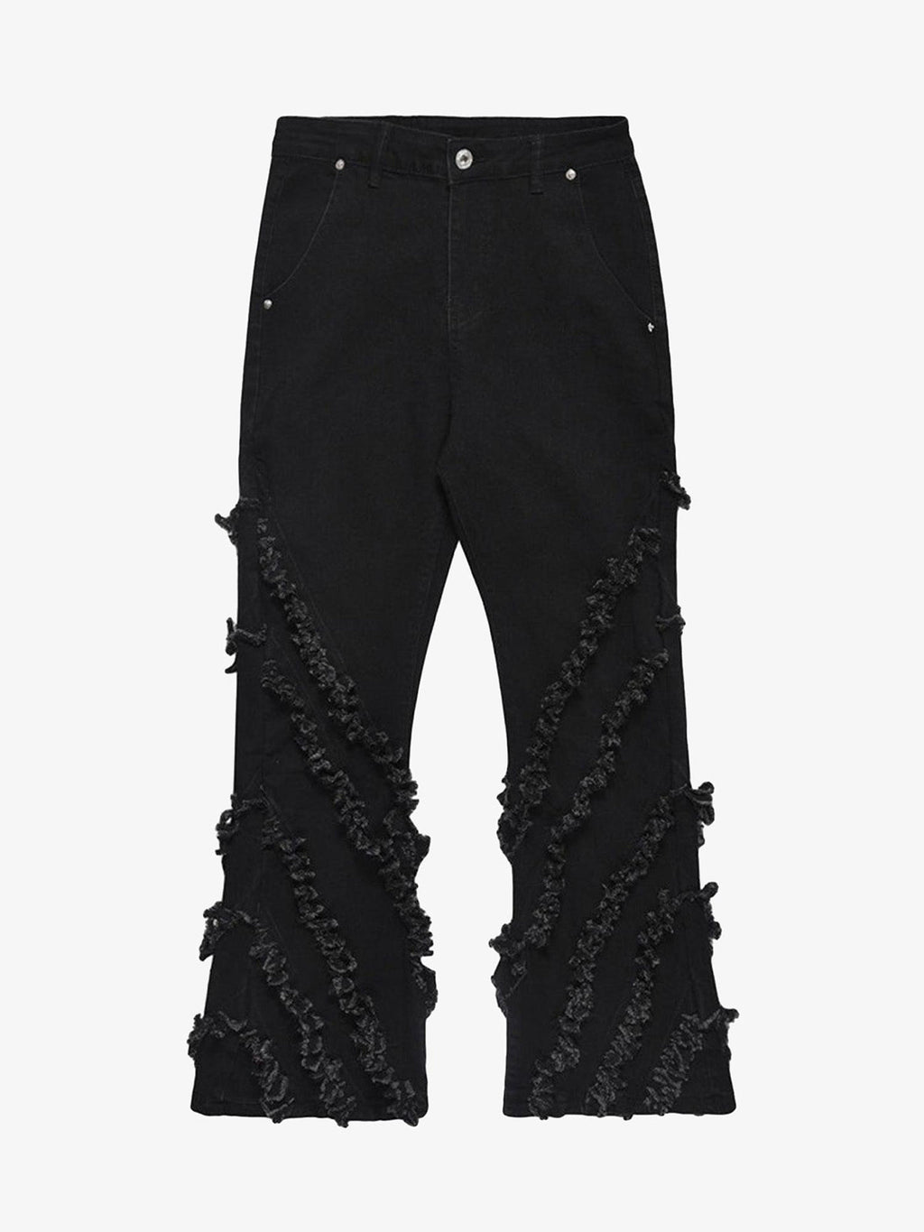 Theprecipice Vintage Rough Edge Flared Jeans - 1721