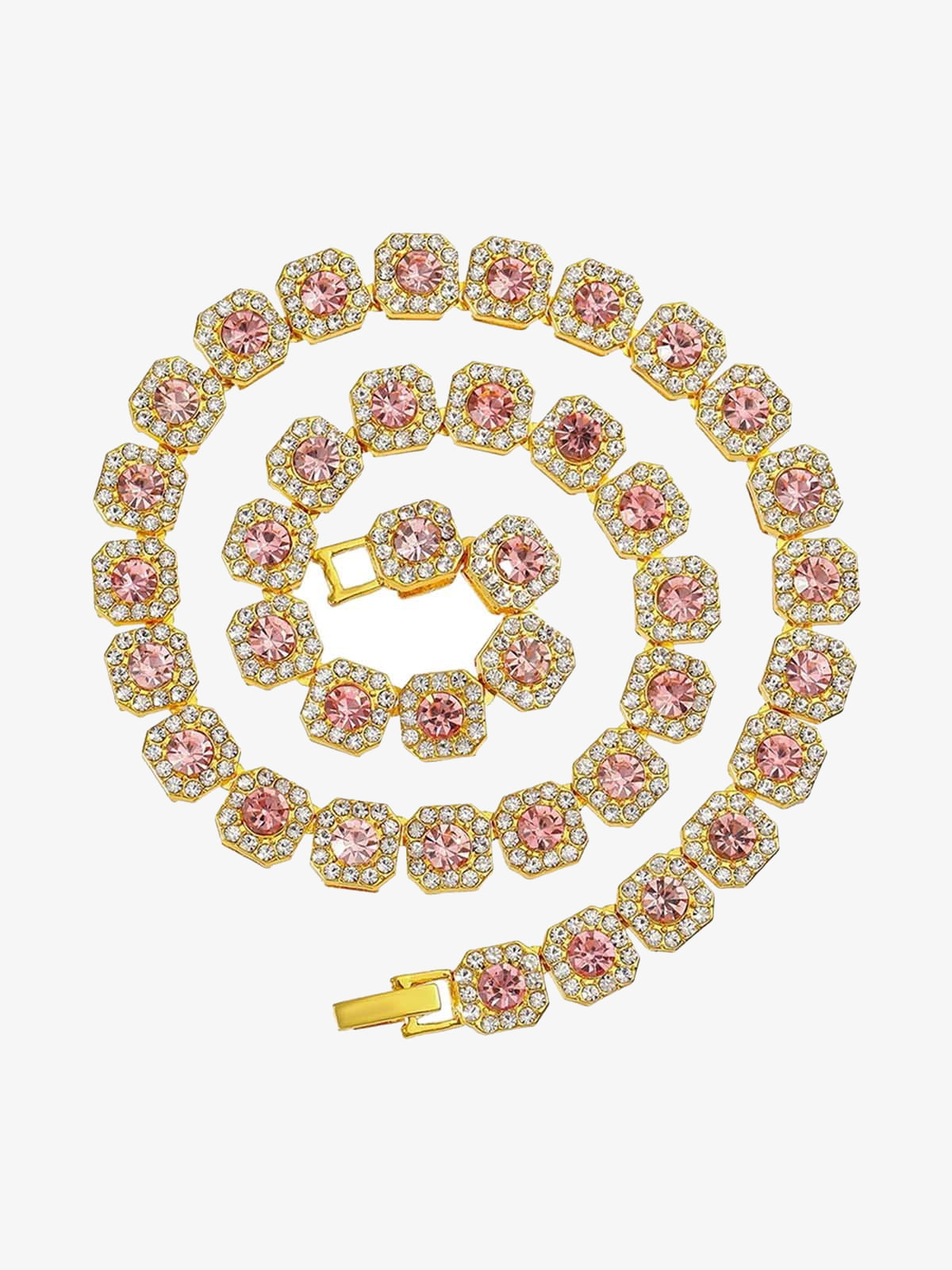 Theprecipice Round Diamond Cuban Necklace