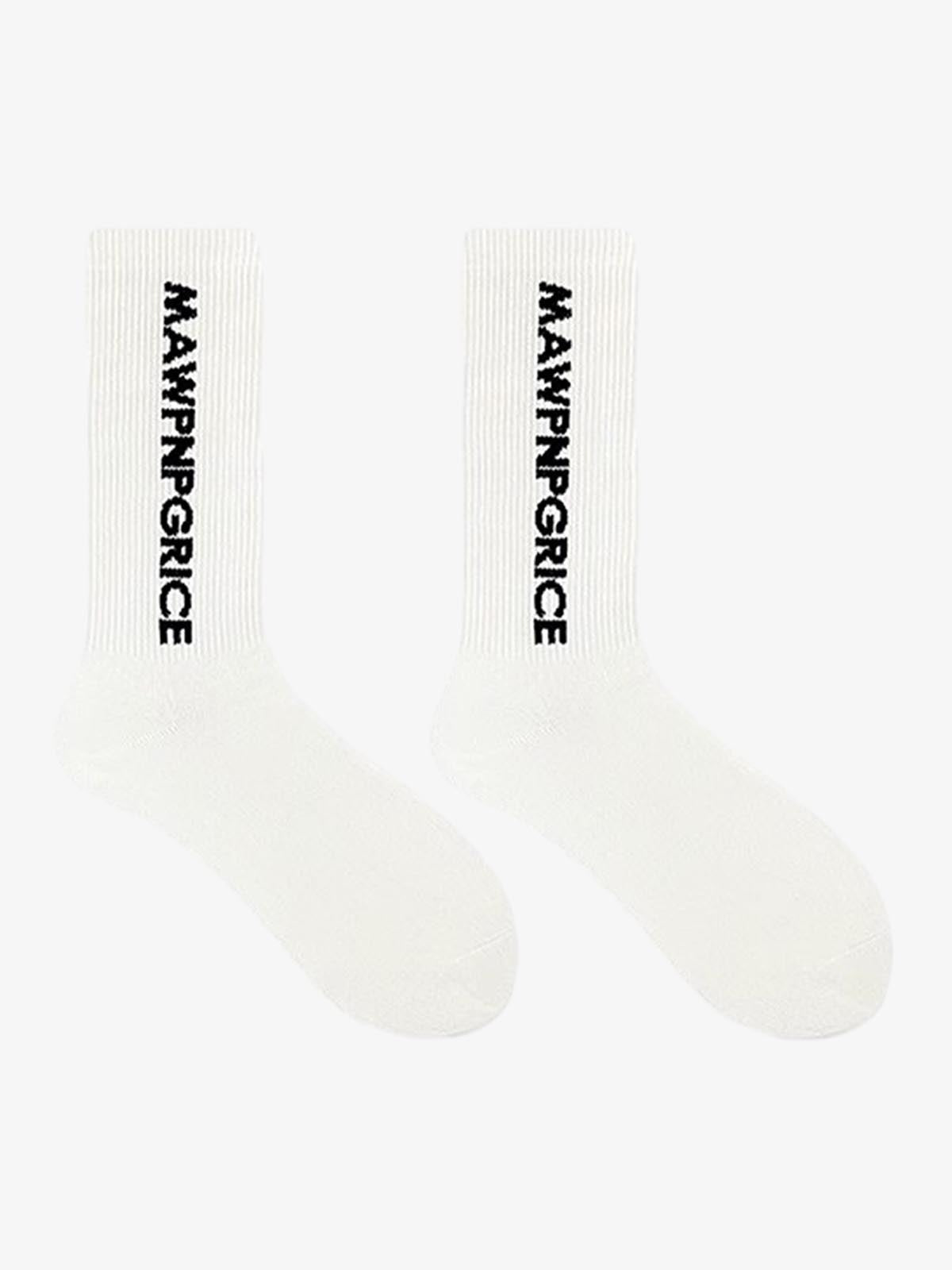 Theprecipice Street Letter Sports Socks