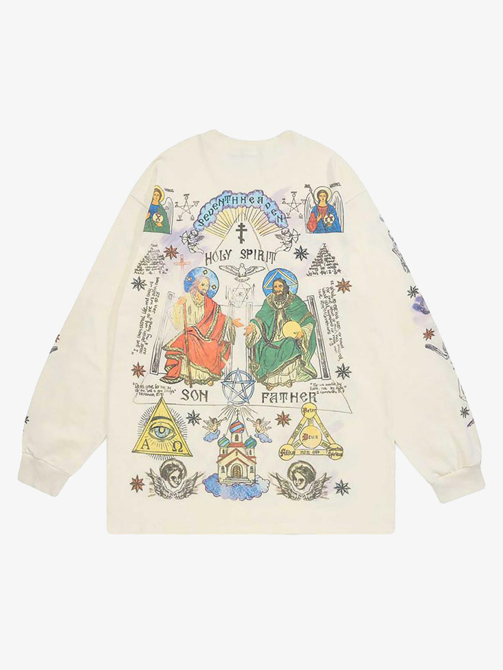 Theprecipice American High Street Graffiti Long Sleeve T-Shirt
