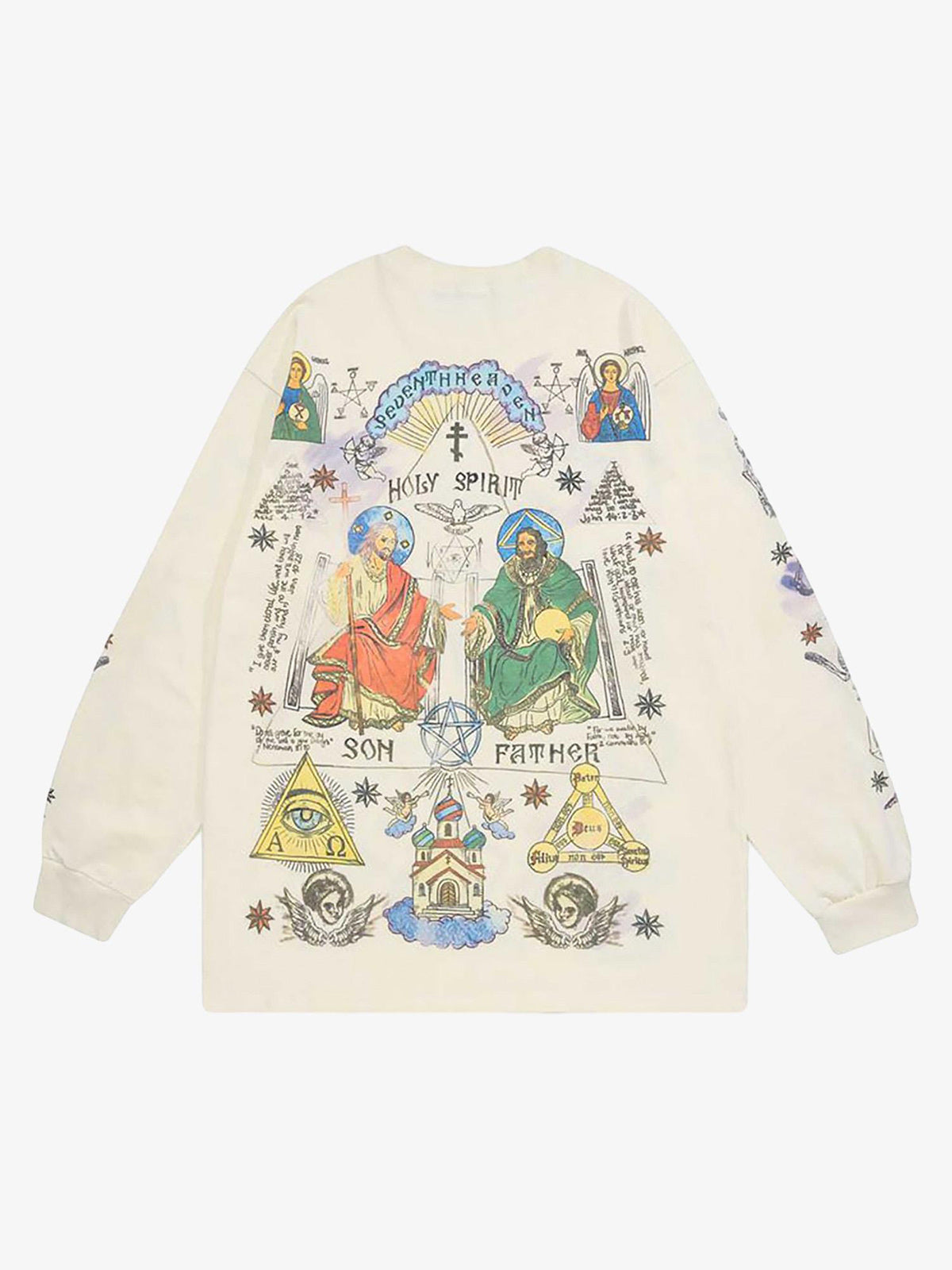 Theprecipice American High Street Graffiti Long Sleeve T-Shirt