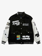 Theprecipice Pink Terry Patch Embroidered Hip Hop Baseball Jersey - 1965