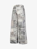 Graffiti Newspaper Baggy Jeans - 2404