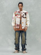 Theprecipice Owl Patch Embroidered Baseball Jersey - 2472