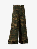 Theprecipice Street Camouflage Multi Pocket Cargo Pants - 2369