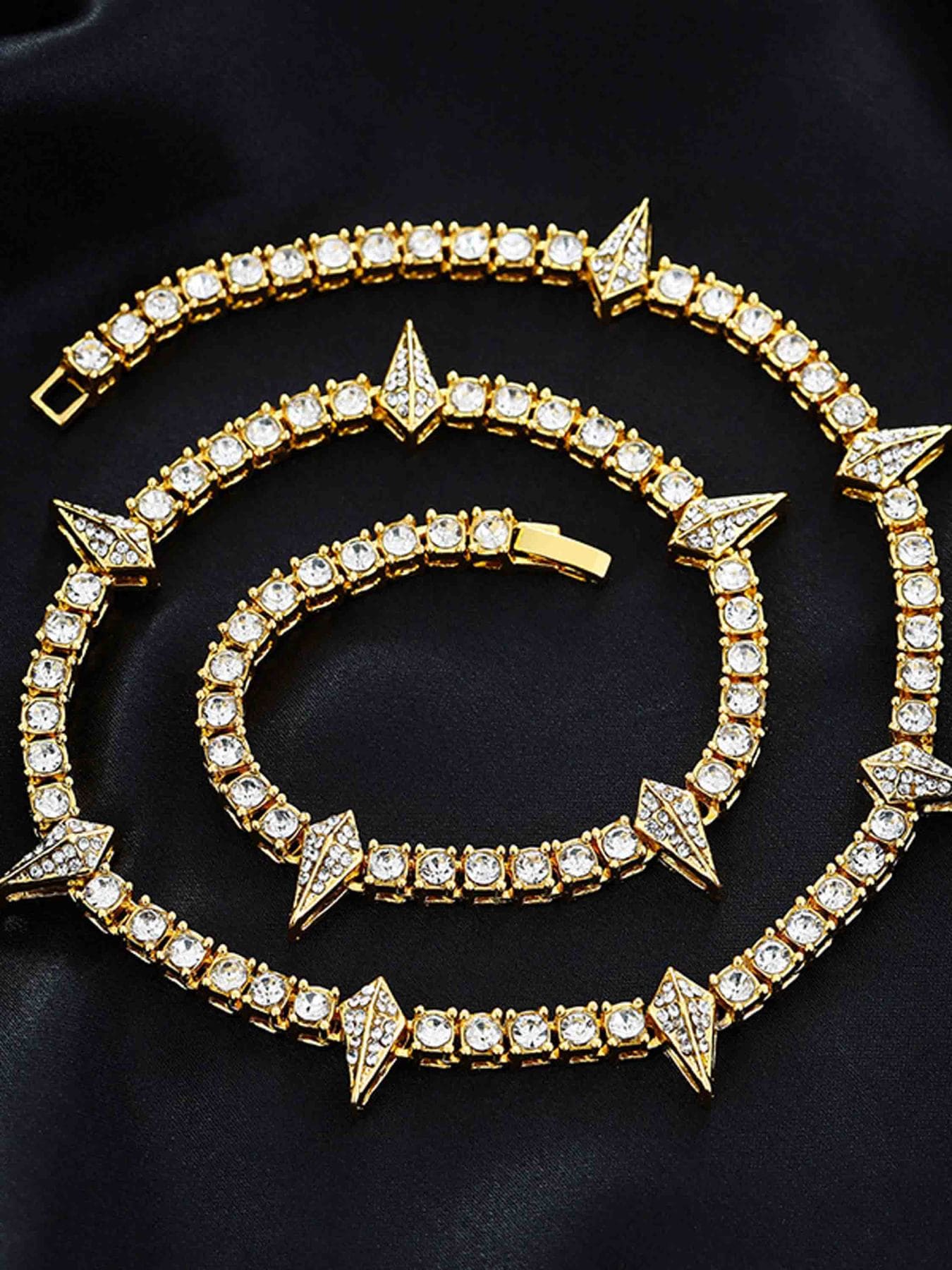 Theprecipice Hip Hop Collarbone Chain Necklace - 2221