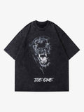 Theprecipice Black Panther Print T-shirt
