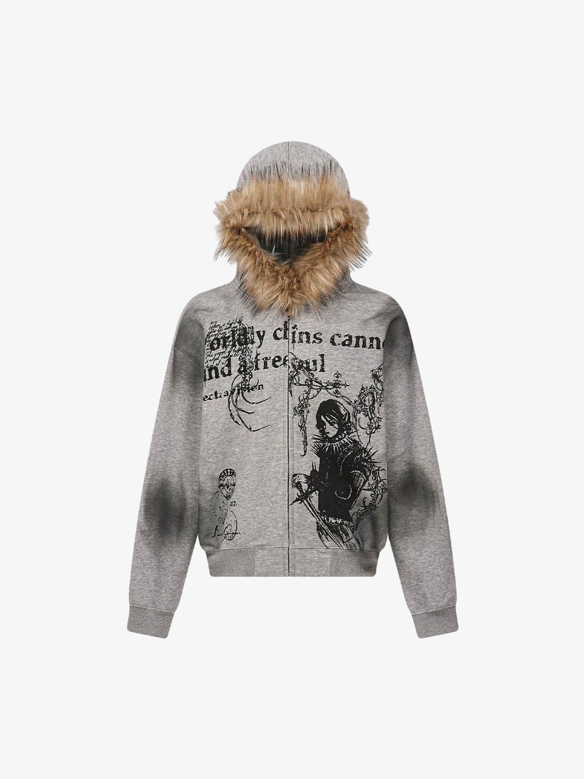 precipice × Mortemartt Graphic Hooded Jacket- 2279