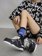 Theprecipice High Street Black And White Board Casual Shoes -1554