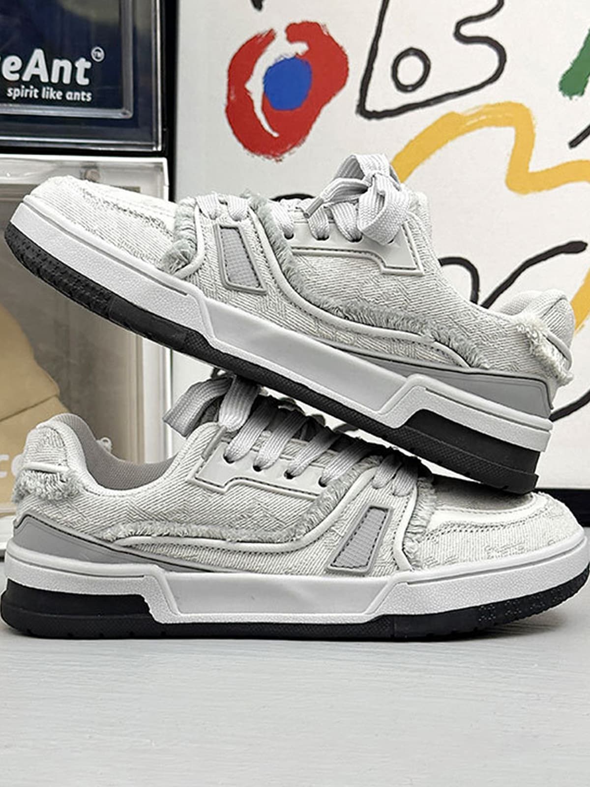 Theprecipice Retro Denim Sneakers - 2234