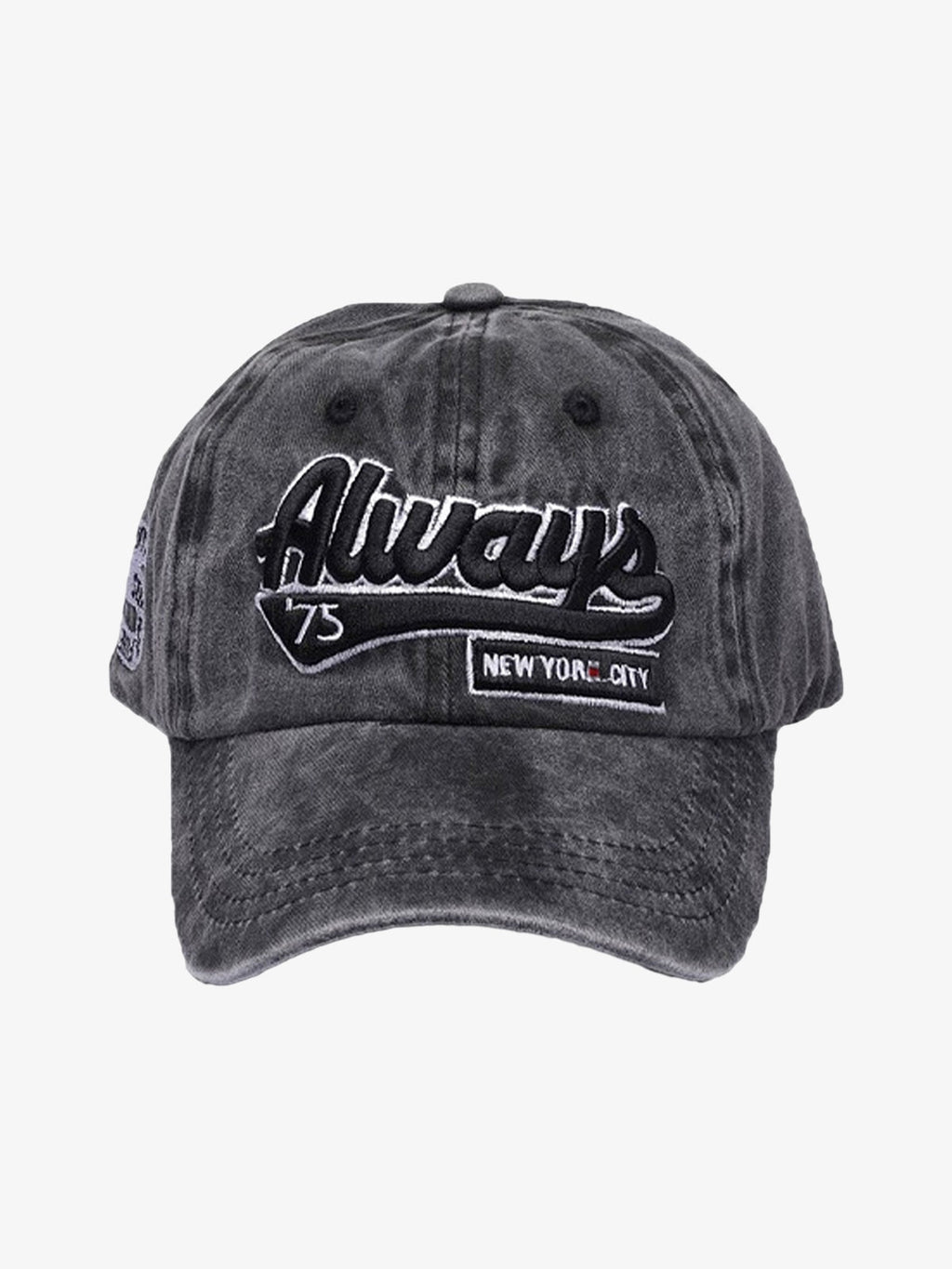 Theprecipice Vintage Embroidered Denim Washed Baseball Cap