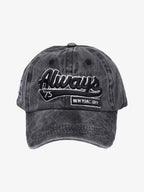 Theprecipice Vintage Embroidered Denim Washed Baseball Cap
