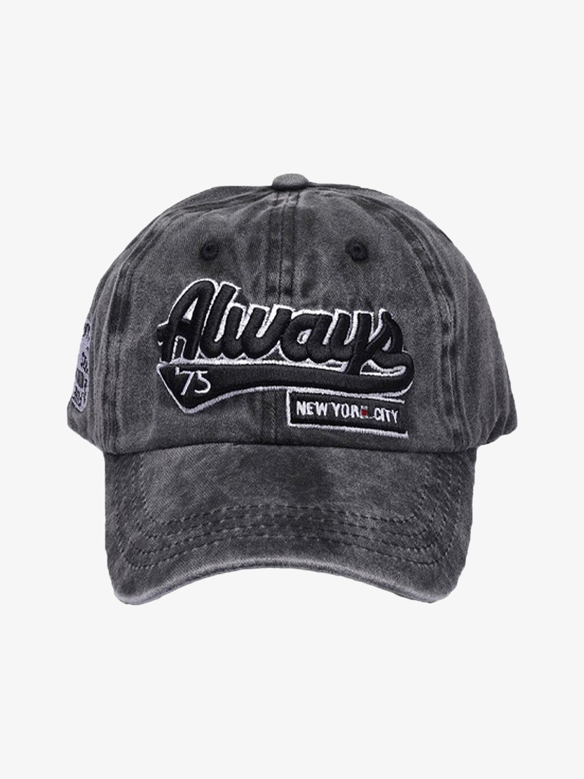 Theprecipice Vintage Embroidered Denim Washed Baseball Cap
