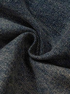Theprecipice Wide Leg Multi-Pocket Straight Leg Loose Jeans - 1666