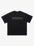 Camouflage Letter Short Sleeve T-Shirt