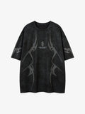 Oversized Graphic Suede Print T-Shirt