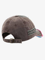 Theprecipice Retro Letter Denim Cap - 2136