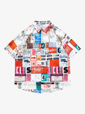 Theprecipice Street Full Printed Short-sleeved Shirts - 2259