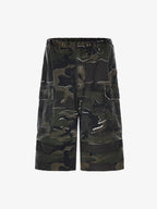 Theprecipice Retro Camouflage Workwear Baggy Jorts