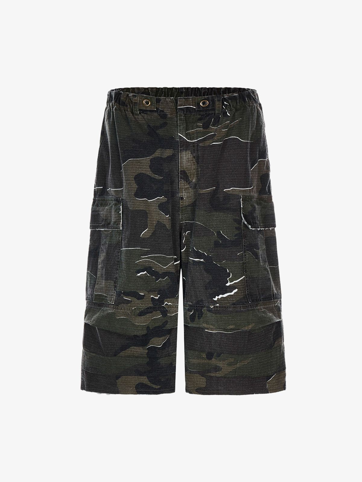 Theprecipice Retro Camouflage Workwear Baggy Jorts