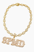 Theprecipice Hip-hop Diamond Letter Necklace - 2229