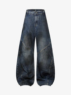 Dirty Dye Baggy Barrel Jeans