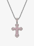 Theprecipice Corss Full Diamond Necklace-1514