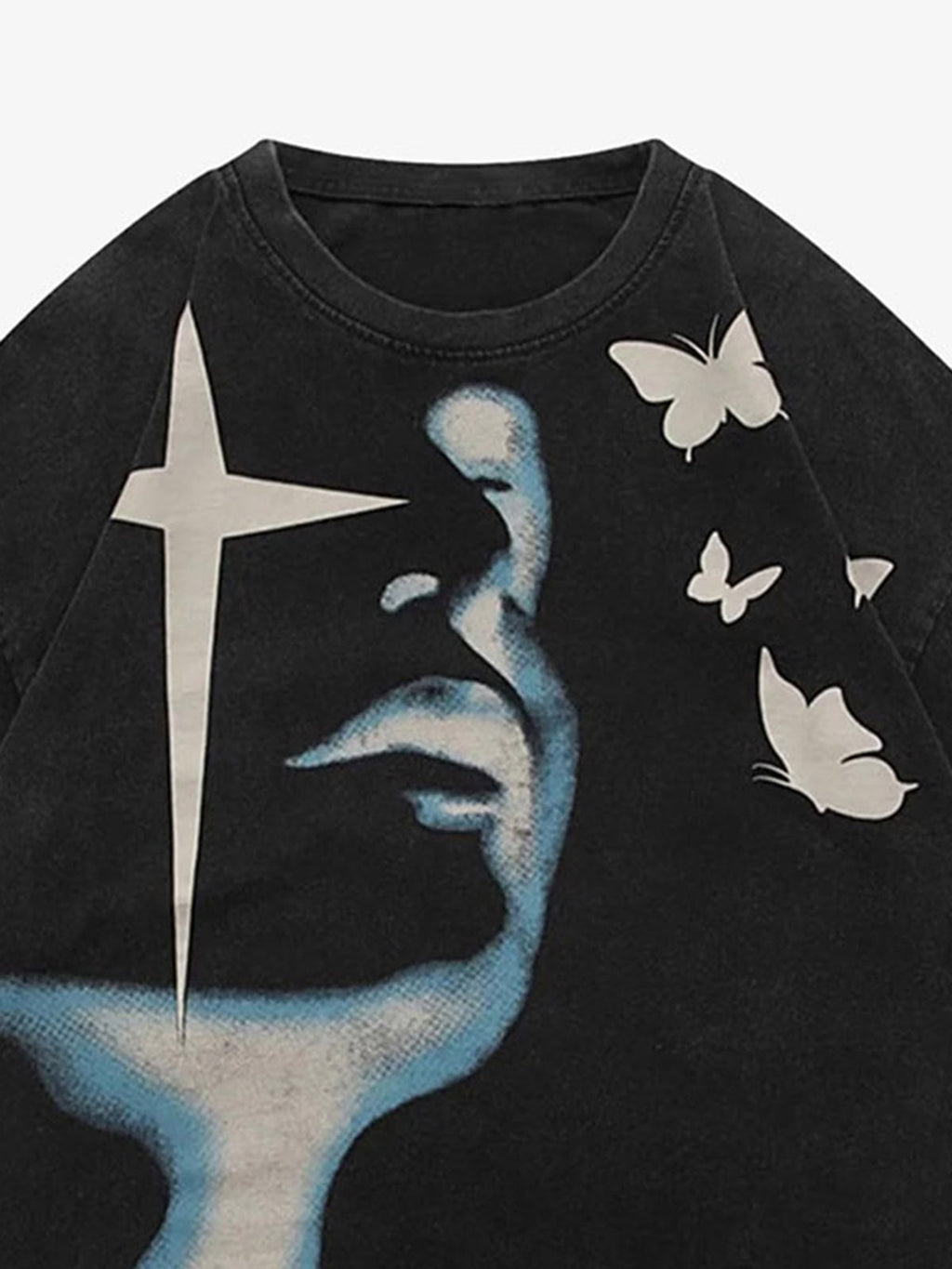 Theprecipice Abstract Portrait Print T-shirt - 1619