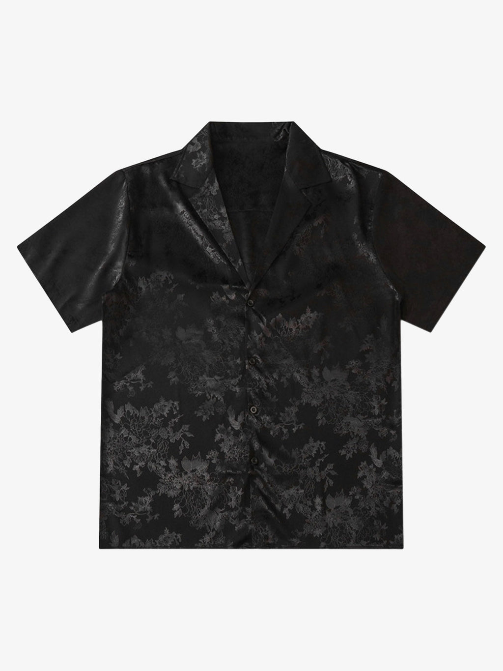 Theprecipice Leaves Pattern  Black Vintage Shirts