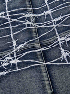 Theprecipice High Street Embroidery Hip-Hop Jeans - 2122