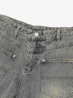 Denim Distressed Ripped Suit - 2460
