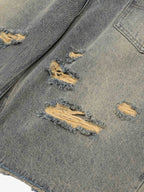 Denim Distressed Ripped Suit - 2460