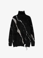 Theprecipice Ripped Knit Turtleneck Sweater - 1525