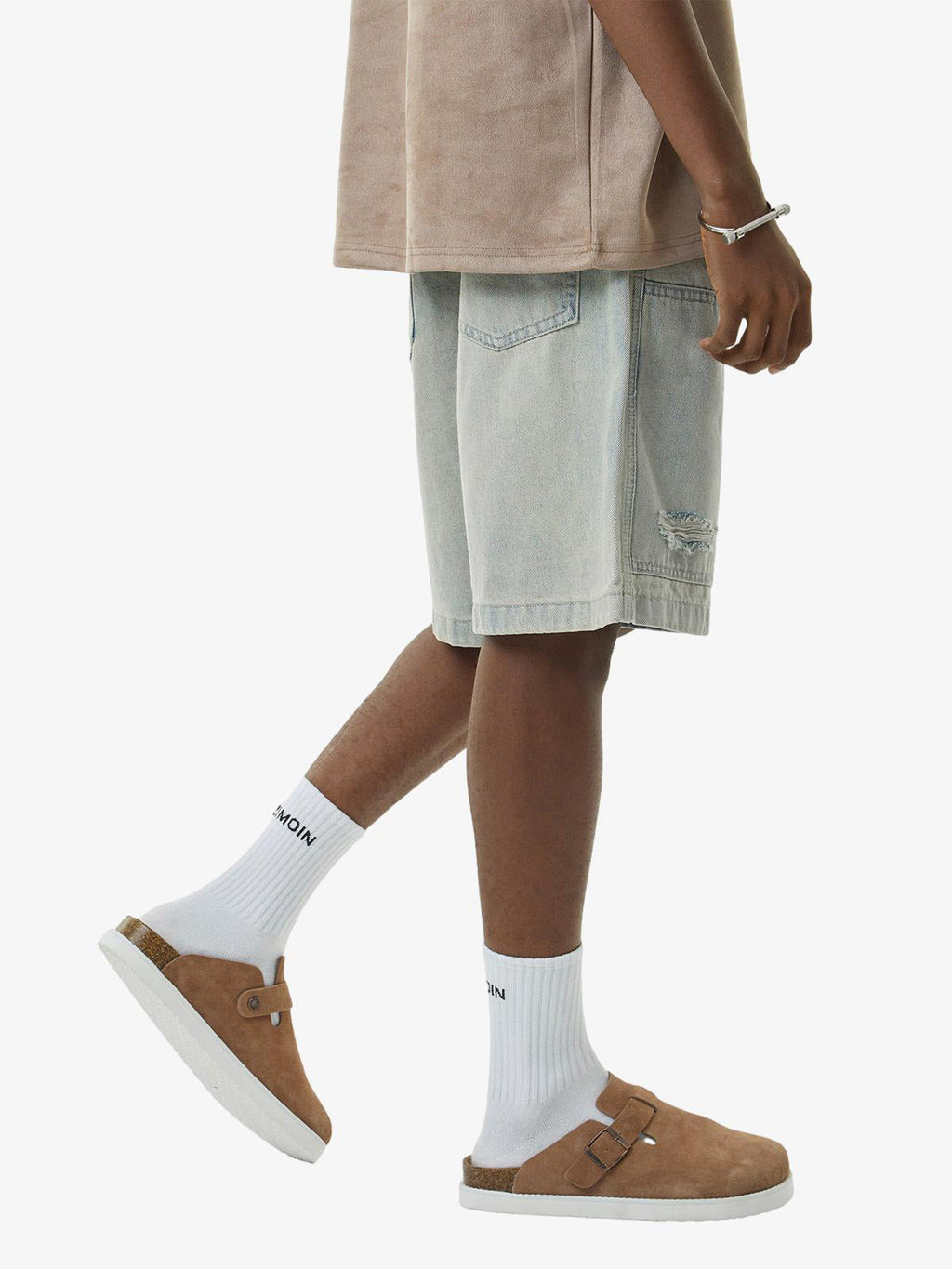 Theprecipice Retro Washed Hip-Hop Shorts