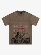 Bold Graphic Slogan T-Shirt