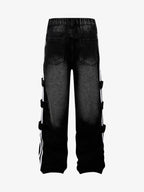 Street Stripe Paneled Work Jeans