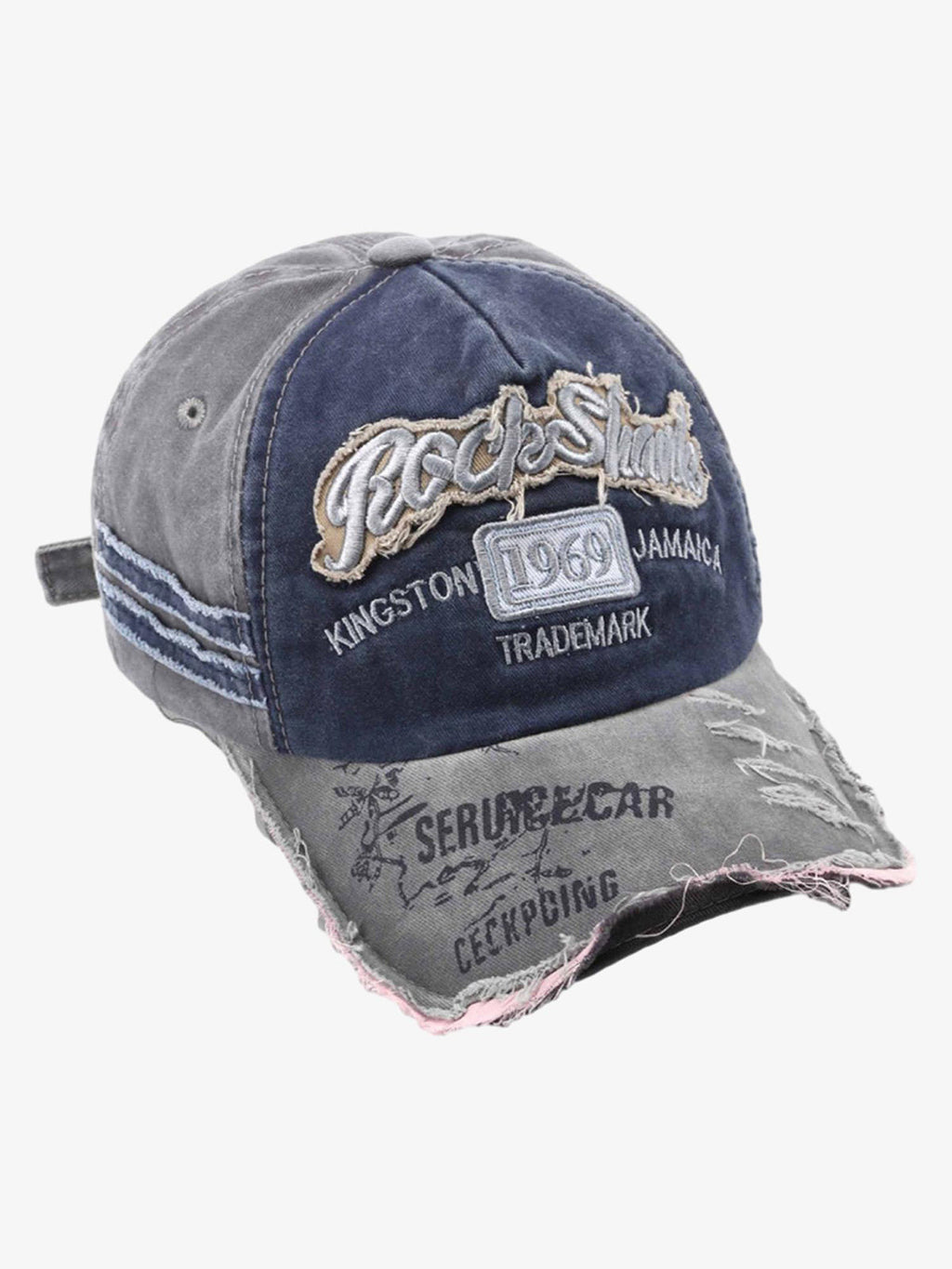 Theprecipice Retro Letter Denim Cap - 2136