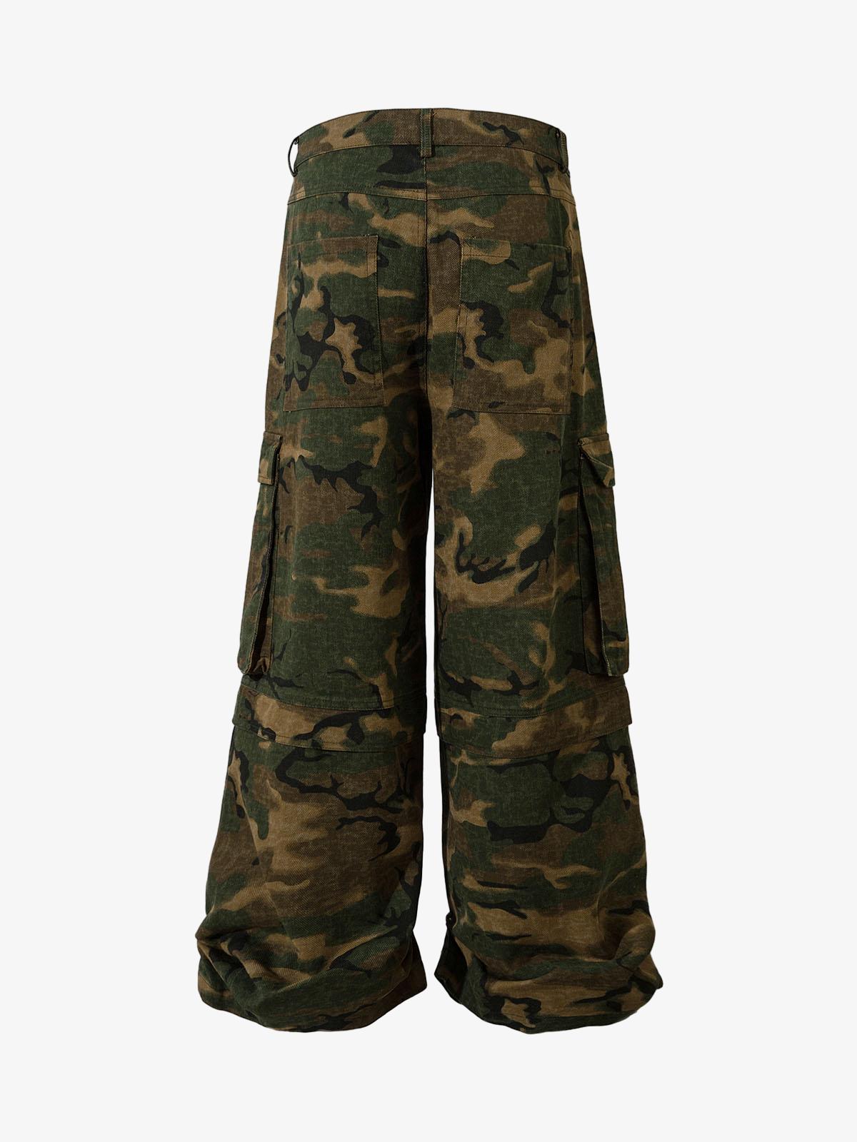 Theprecipice Street Camouflage Multi Pocket Cargo Pants - 2369