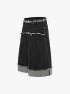 Cleanfit Raw Edge Denim Short - 2483