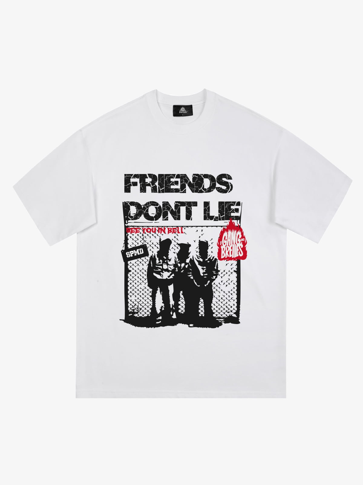 Original "Friends Don't Lie" Print T-Shirt