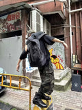 Metal Partition Multi-Pocket Nylon Backpack
