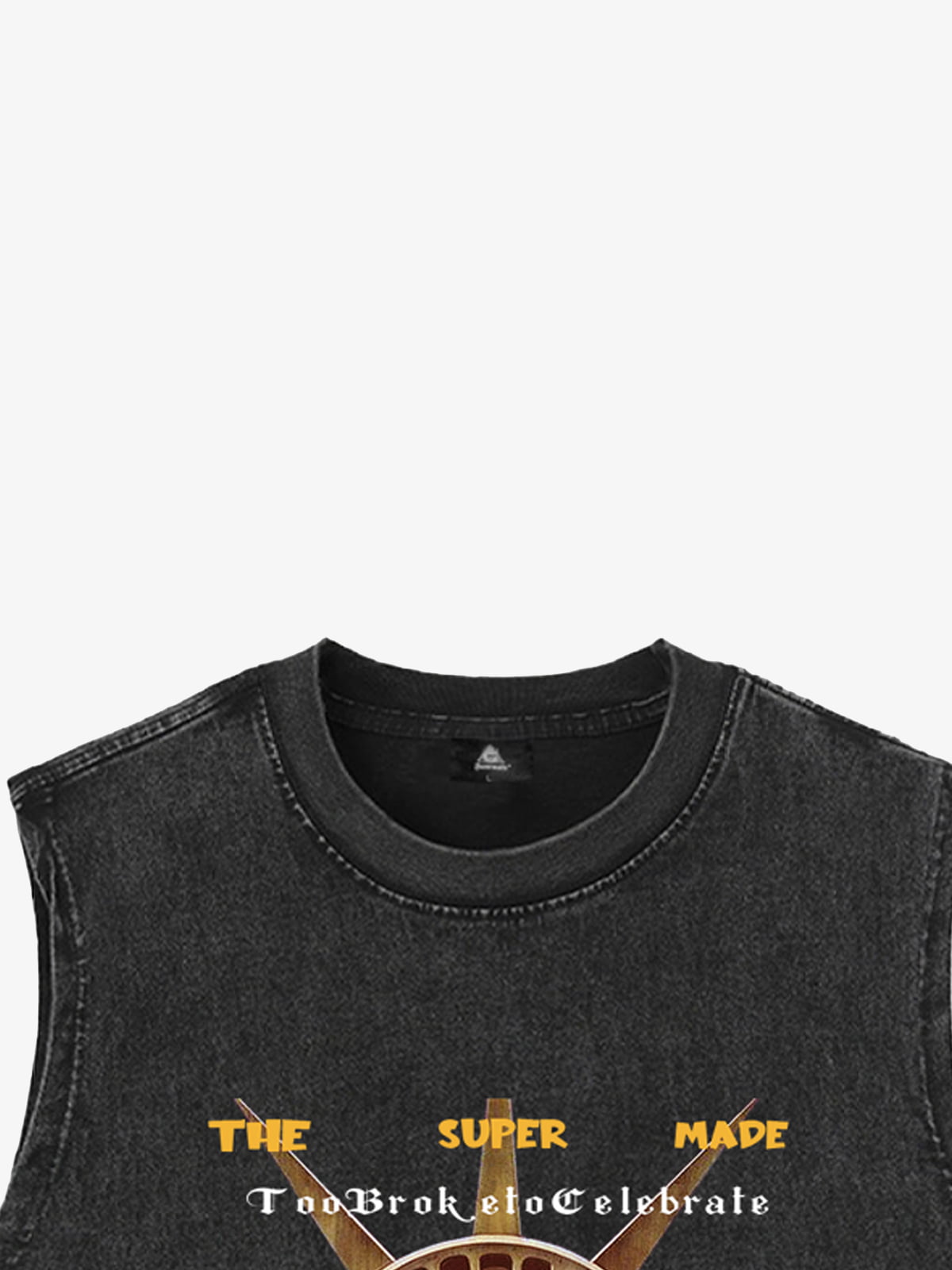 Original Fun Graffiti Print Vest Unique Graphic Tank Top