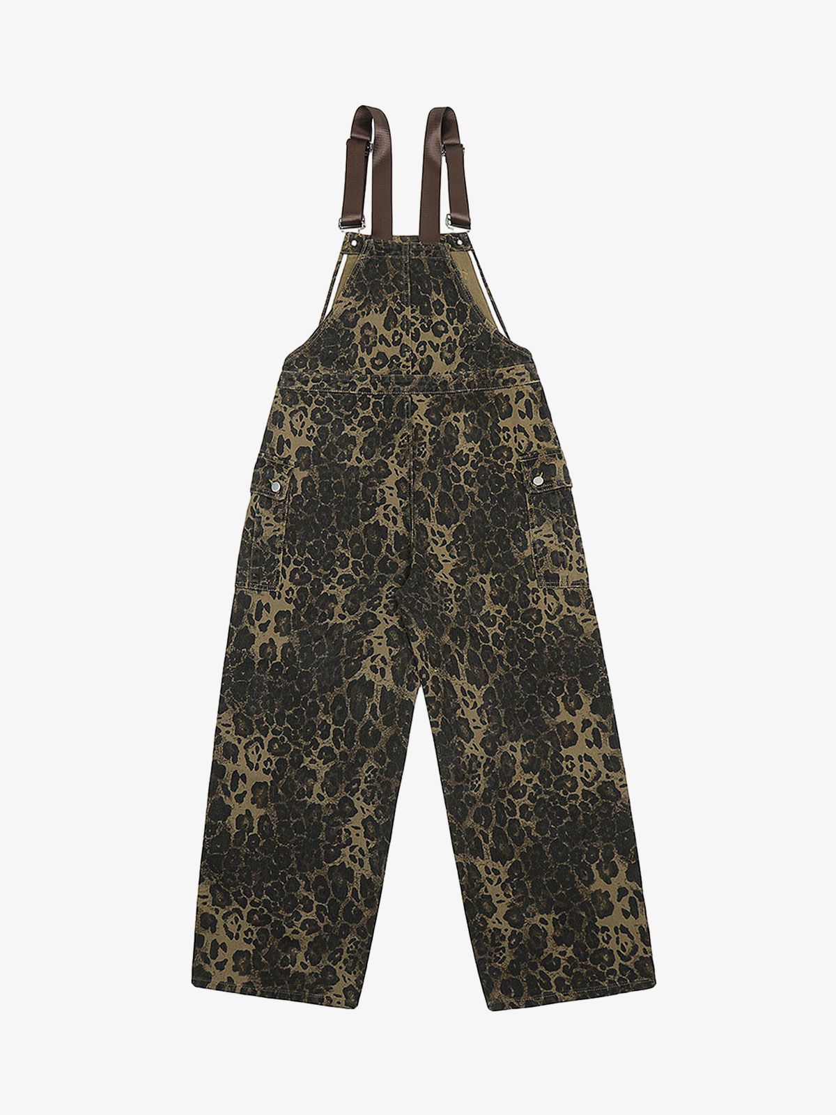Theprecipice Leopard Print Street Style Workwear Overalls - 2020