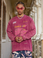 Theprecipice Washed Edge Long Sleeve T-Shirt
