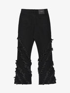 Theprecipice Vintage Rough Edge Flared Jeans - 1721