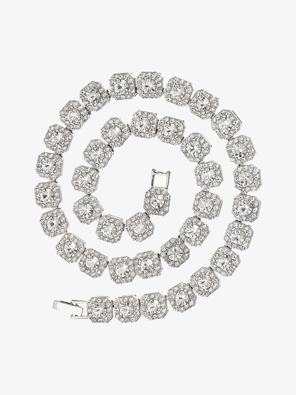 Theprecipice Round Diamond Cuban Necklace