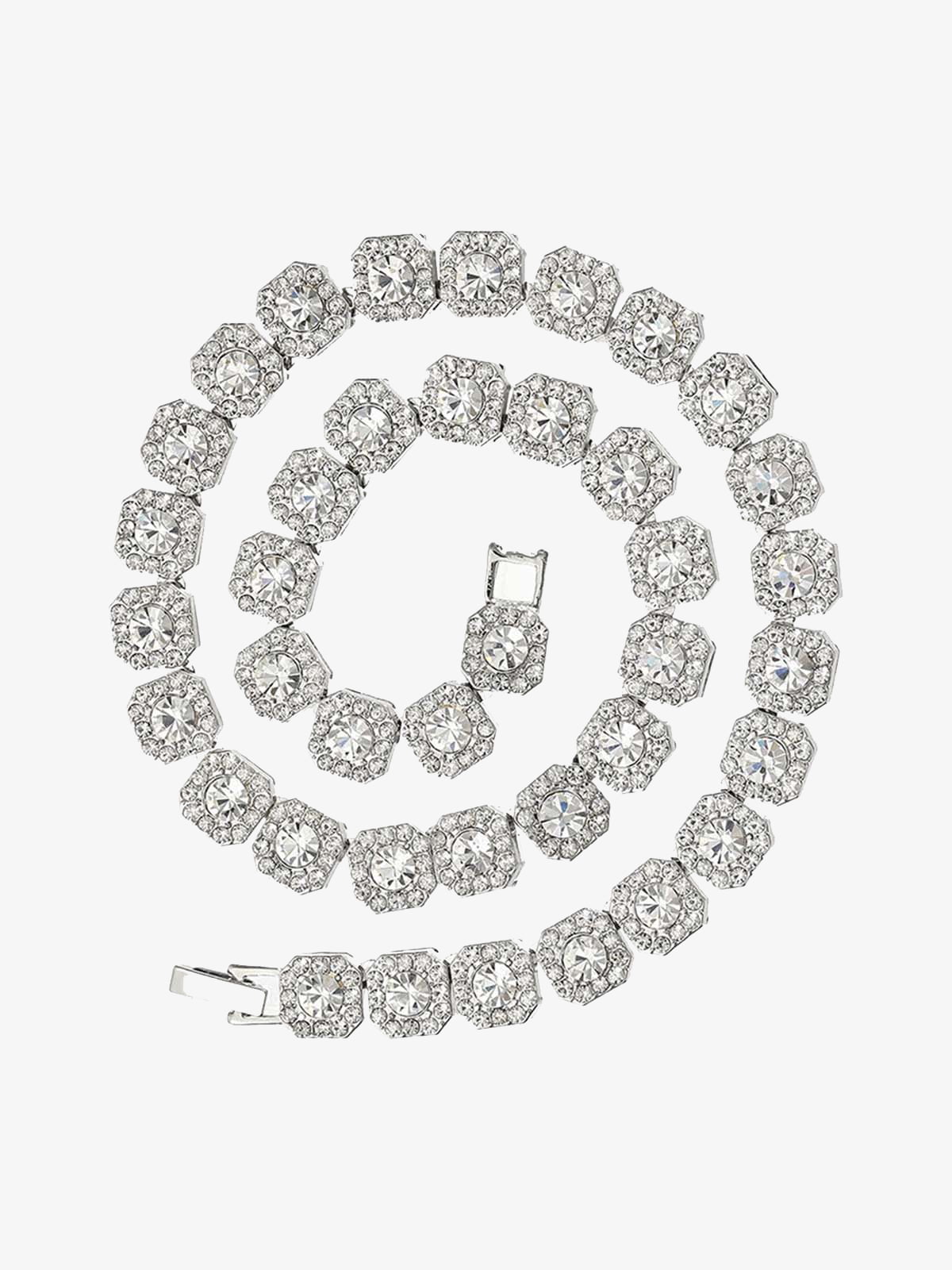 Theprecipice Round Diamond Cuban Necklace